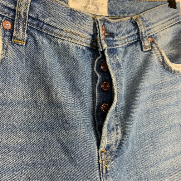Free People We The Free Maggie Straight Jean Light Stone Wash - Picture 8 of 15